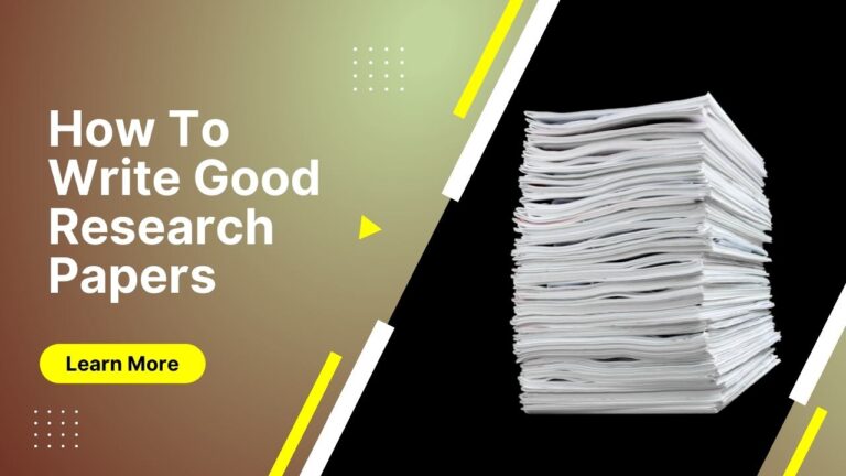 qualities of a good research papers